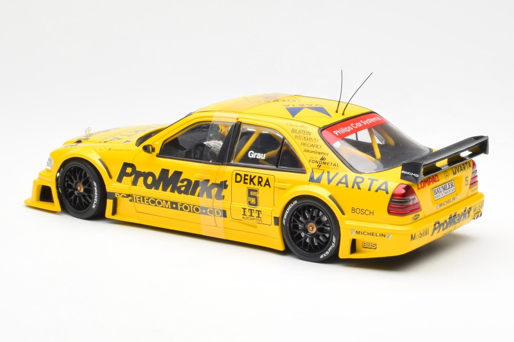 Mercedes C-Class W202 #5 Team Zakspeed Grau DTM 1995 UT Models 1:18 180953305 Metall — bild 5 av 6