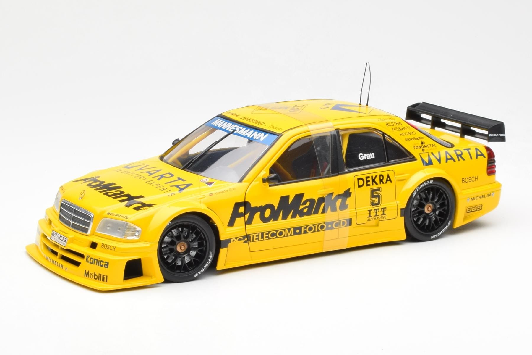 Mercedes C-Class W202 #5 Team Zakspeed Grau DTM 1995 UT Models 1:18 180953305 Metall