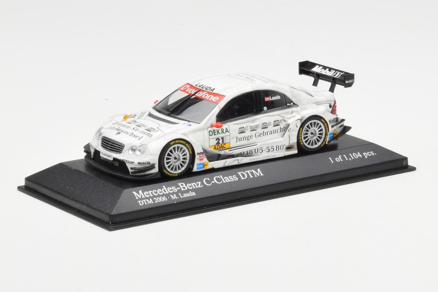 Mercedes C-Class W203 #21 Team Persson Motorsport M. Lauda DTM 2006 Minichamps 1:43 400063421 Metall — bild 2 av 4