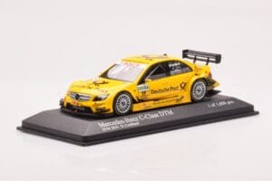 Mercedes C-Class W204 DTM Deutsche Post AMG Mercedes #17 D. Coulthard DTM 2010 Minichamps 1:43 400103817 Metall — bild 2 av 4