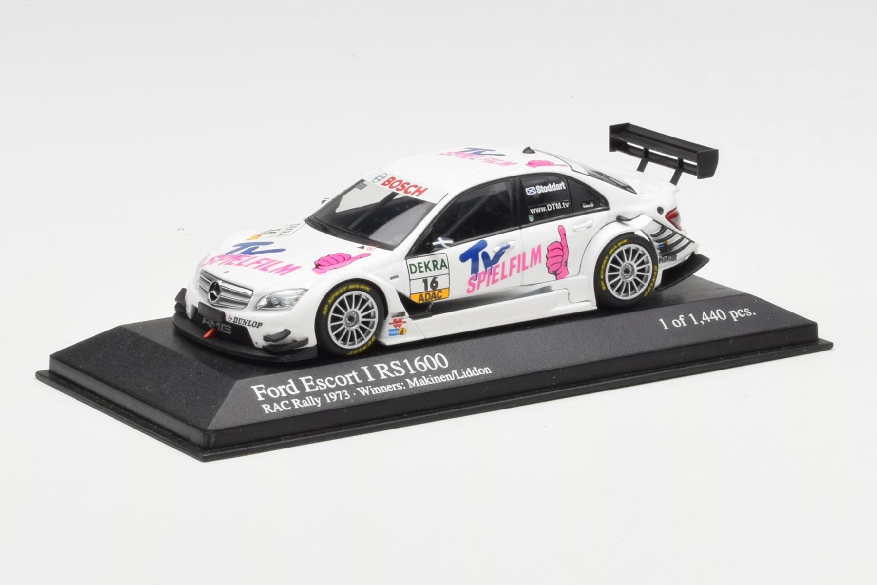Mercedes C-Class W204 DTM Team AMG Mercedes #16 Stoddart DTM 2008 Minichamps 1:43 400083716 Metall — bild 2 av 4