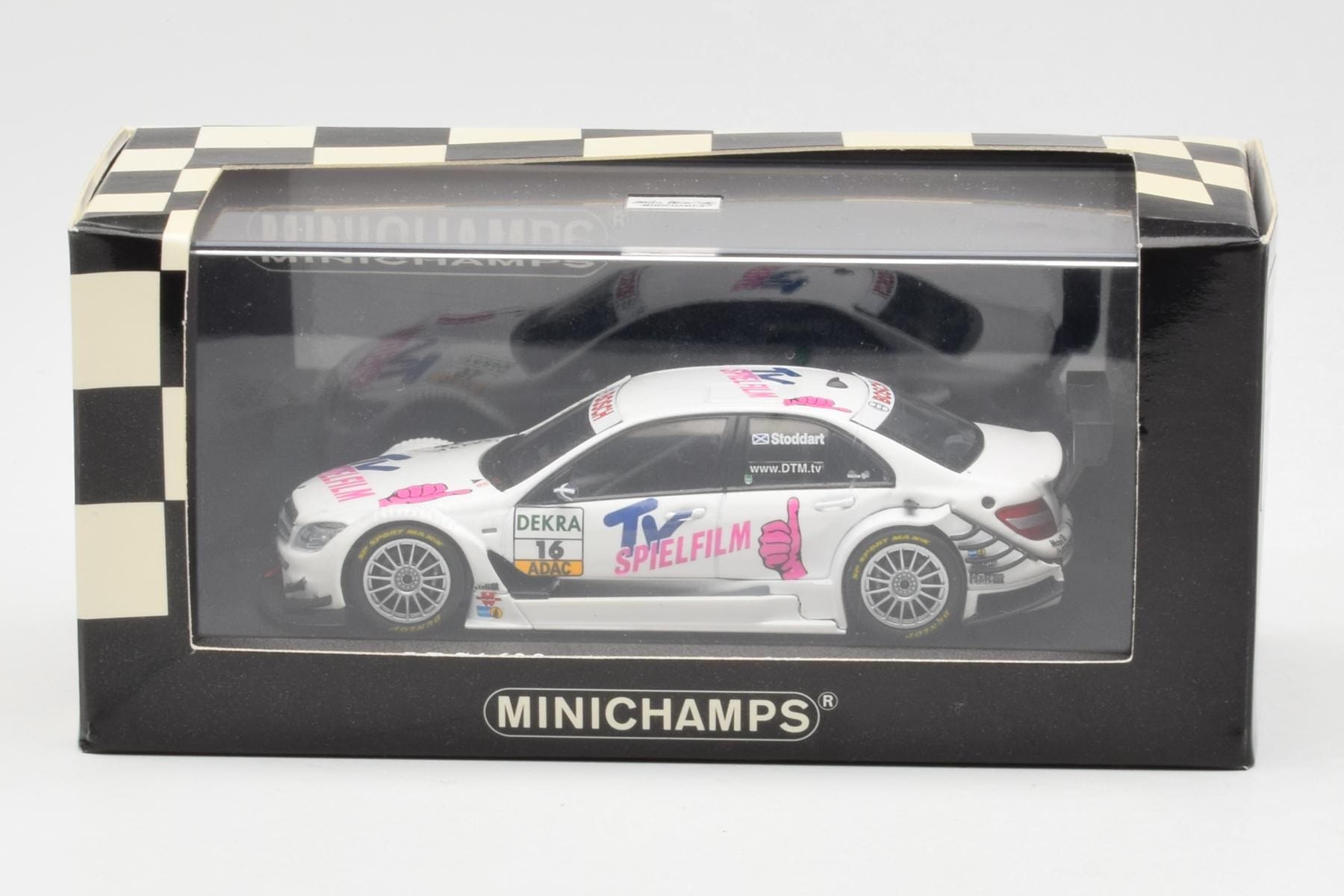 Mercedes C-Class W204 DTM Team AMG Mercedes #16 Stoddart DTM 2008 Minichamps 1:43 400083716 Metall — bild 4 av 4