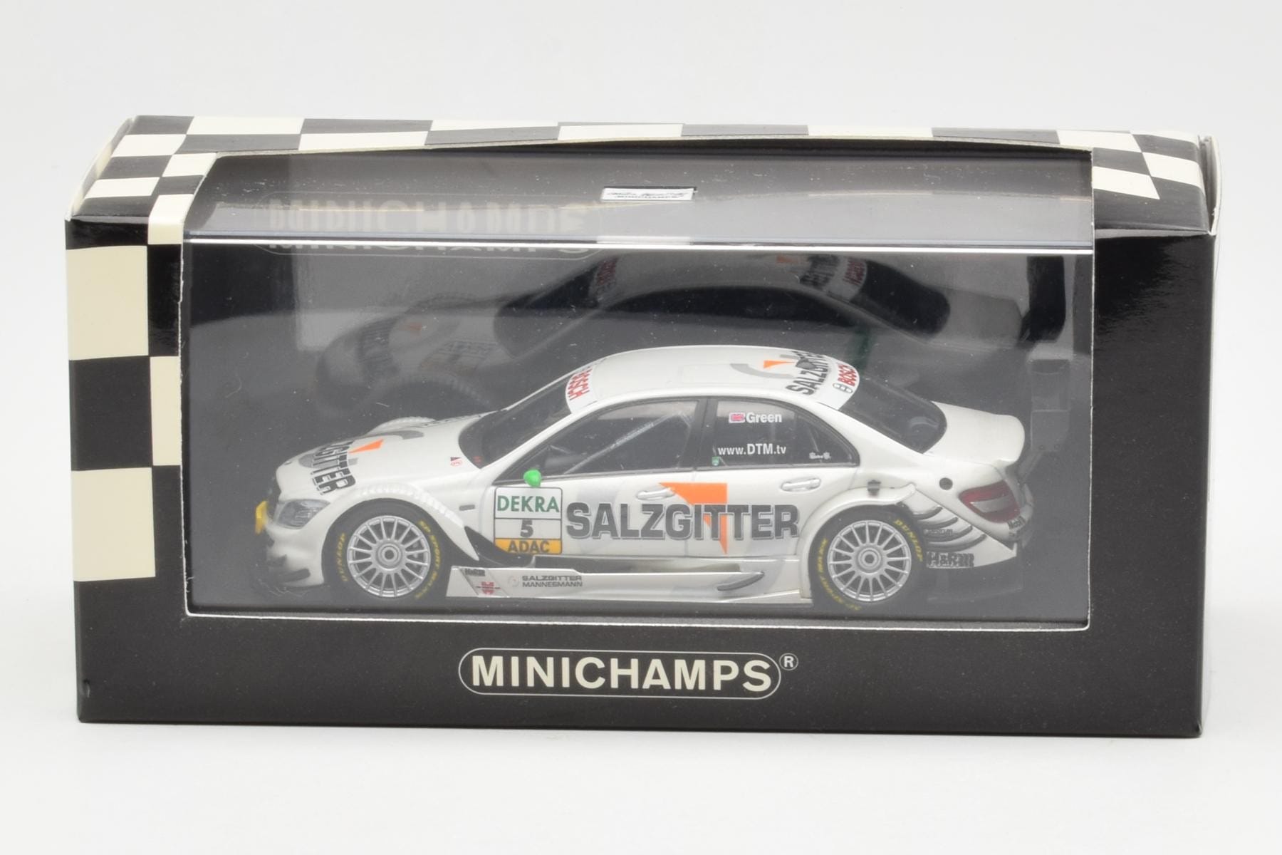 Mercedes C-Class W204 DTM Team AMG Mercedes #5 J. Green DTM 2008 Minichamps 1:43 400083805 Metall — bild 4 av 4