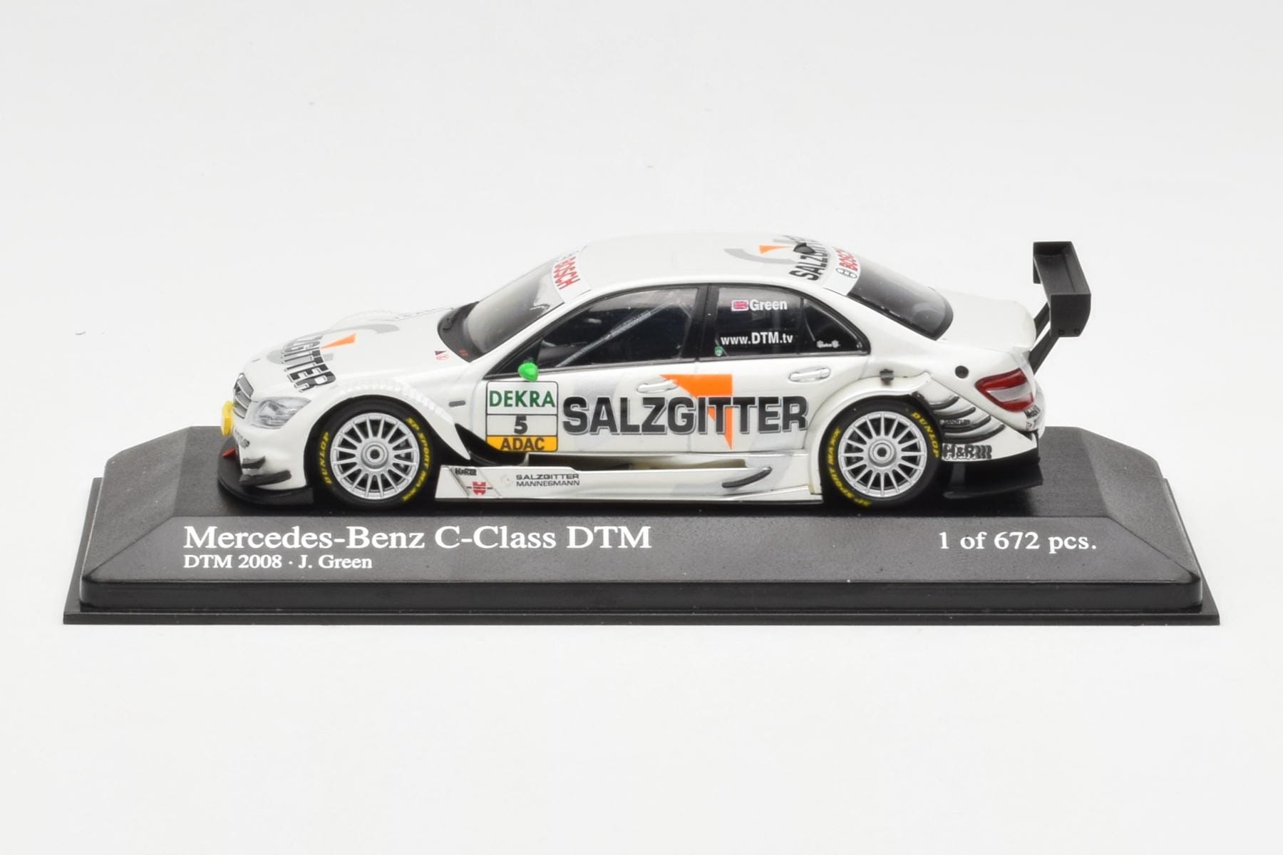 Mercedes C-Class W204 DTM Team AMG Mercedes #5 J. Green DTM 2008 Minichamps 1:43 400083805 Metall