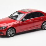 Mercedes C-Class W205 Röd Metallic Asia Exclusive Norev 1:18