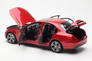Mercedes C-Class W205 Röd Metallic Asia Exclusive Norev 1:18 183835 Metall — bild 5 av 8