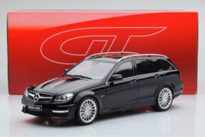 Mercedes C63 AMG S204 T-Model Svart GT Spirit 1:18 GT760 Resin — bild 6 av 6