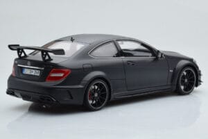 Mercedes C63 AMG W204 Black Series Matt Svart GT Spirit 1:18 GT843 Resin — bild 2 av 6