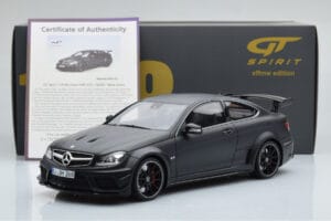 Mercedes C63 AMG W204 Black Series Matt Svart GT Spirit 1:18 GT843 Resin — bild 6 av 6