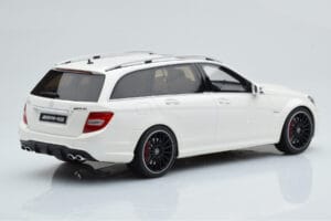 Mercedes C63 AMG S204 T-Model Vit GT Spirit 1:18 GT147 Resin — bild 2 av 8