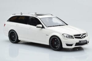 Mercedes C63 AMG S204 T-Model Vit GT Spirit 1:18 GT147 Resin — bild 4 av 8