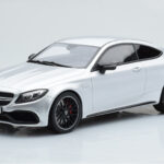 Mercedes C63S AMG C205 Coupe Silver GT Spirit 1:18