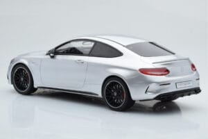 Mercedes C63S AMG C205 Coupe Silver GT Spirit 1:18 GT116 Resin — bild 5 av 6