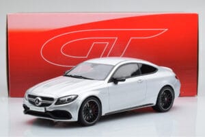 Mercedes C63S AMG C205 Coupe Silver GT Spirit 1:18 GT116 Resin — bild 6 av 6