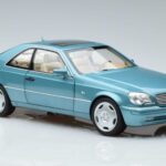 Mercedes CL600 C140 Blå Metallic Norev 1:18 183448 Metall - image 5 of 7