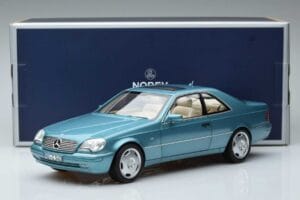 Mercedes CL600 C140 Blå Metallic Norev 1:18 183448 Metall — bild 7 av 7