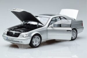 Mercedes CL600 C140 Silver Metallic Norev 1:18 183446 Metall — bild 2 av 7