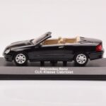 Mercedes CLK A209 Cabriolet Obsidian Svart Metallic Minichamps 1:43