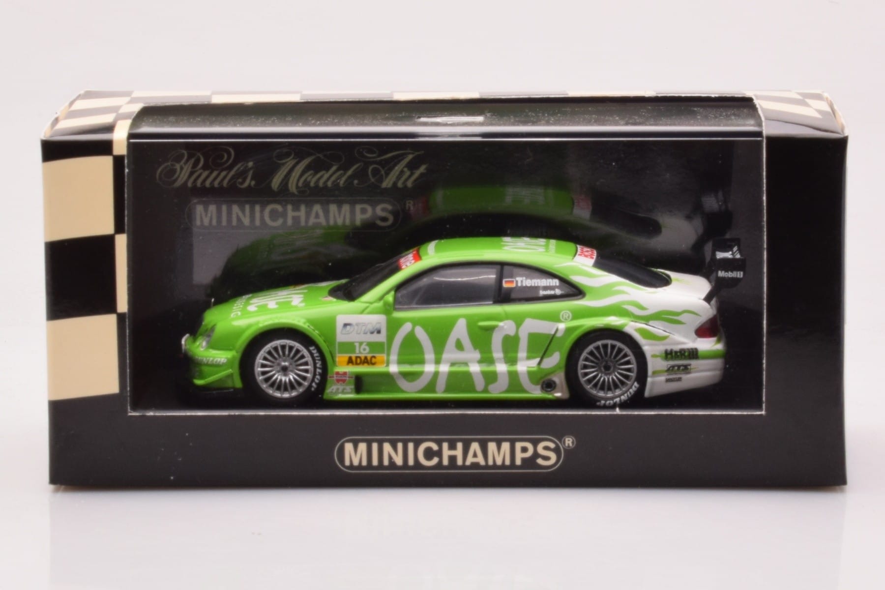 Mercedes CLK DTM Team OASE AMG #16 M. Tiemann DTM 2001 Minichamps 1:43 400023116 Metall — bild 4 av 4