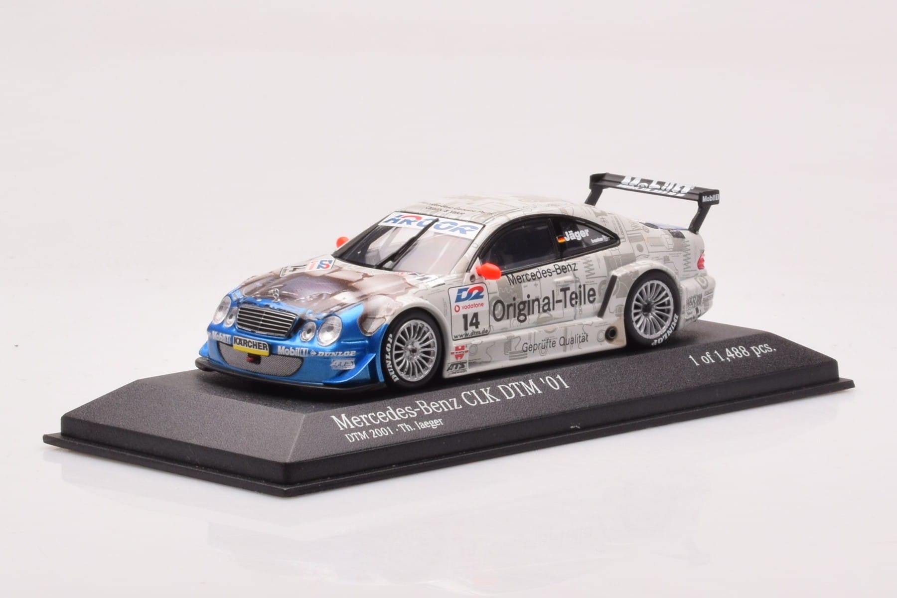 Mercedes CLK DTM Team Persson #14 Jaeger DTM 2001 Minichamps 1:43 400013714 Metall — bild 2 av 4