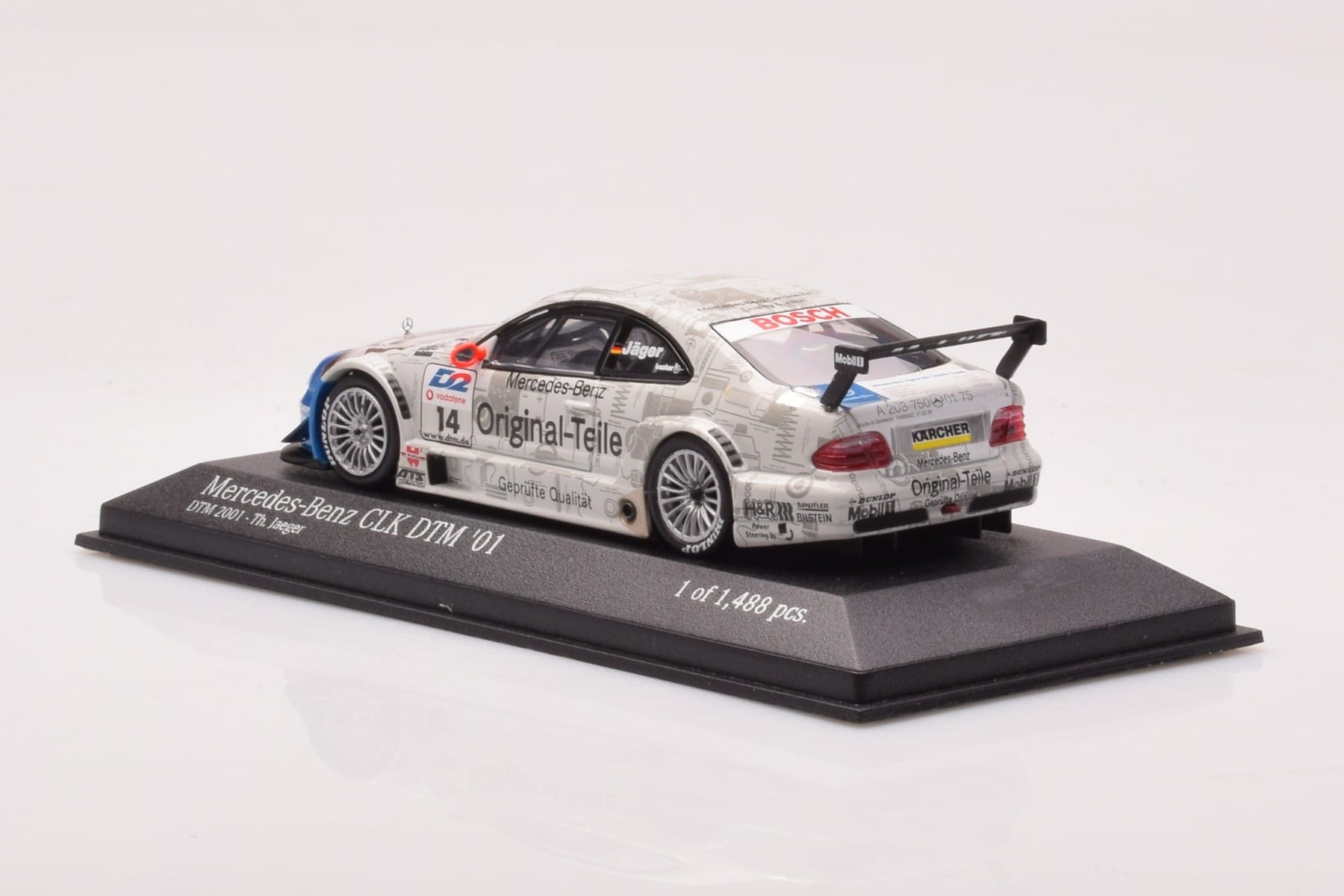 Mercedes CLK DTM Team Persson #14 Jaeger DTM 2001 Minichamps 1:43 400013714 Metall — bild 3 av 4