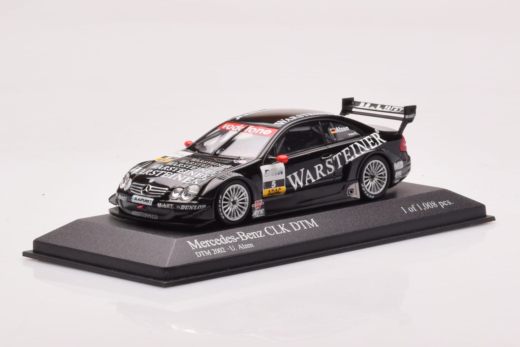 Mercedes CLK DTM Team Warsteiner AMG #5 U. Alzen DTM 2002 Minichamps 1:43 400023025 Metall — bild 2 av 4