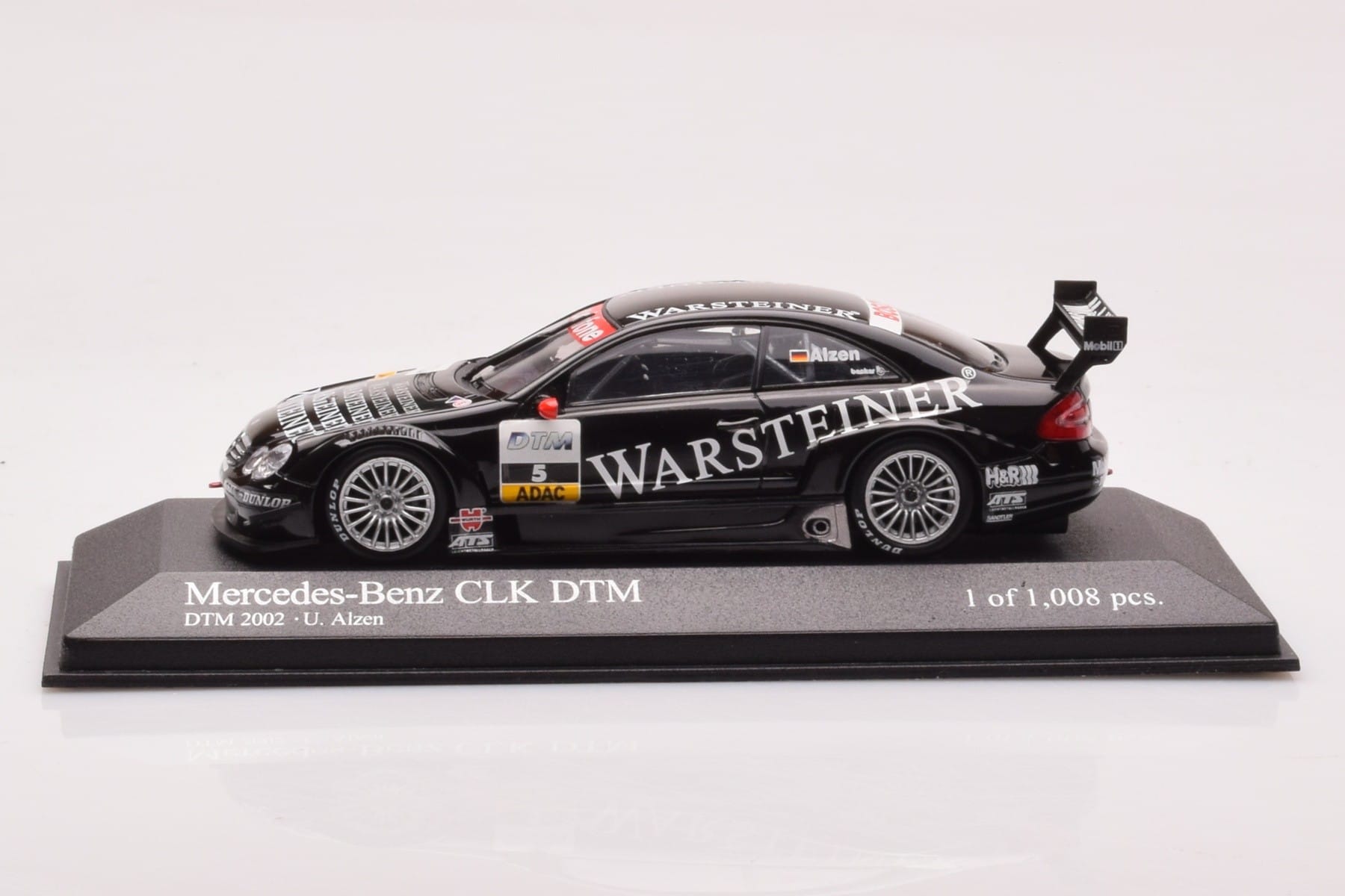 Mercedes CLK DTM Team Warsteiner AMG #5 U. Alzen DTM 2002 Minichamps 1:43 400023025 Metall