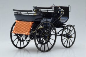 Mercedes Daimler Motorkutsche Mörkblå Norev 1:18 183700 Metall — bild 2 av 6