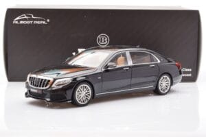 Mercedes Maybach S-Class W222 Brabus 900 Obsidian Svart Almost Real 1:18 860102 Metall — bild 8 av 8