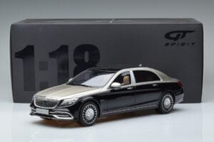 Mercedes Maybach S600 W222 Svart Silver GT Spirit 1:18 GT237 Resin — bild 6 av 6