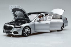 Mercedes Maybach S600 W222 V12 Biturbo Hightech Silver Almost Real 1:18 820118 Metall — bild 2 av 12