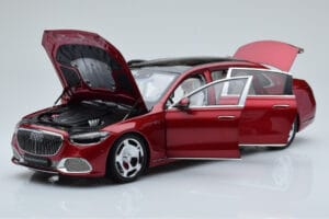 Mercedes Maybach S600 W222 V12 Biturbo Patagonia Röd Almost Real 1:18 820119 Metall — bild 2 av 10