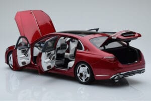 Mercedes Maybach S600 W222 V12 Biturbo Patagonia Röd Almost Real 1:18 820119 Metall — bild 5 av 10