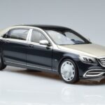 Mercedes Maybach S650 X222 Silverblå Norev 1:18 B66960615 Metall - image 5 of 7