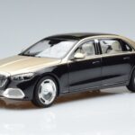Mercedes Maybach S680 X223 Guld Svart Metallic Norev 1:18 183917 Metall