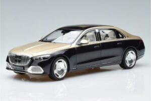 Mercedes Maybach S680 X223 Guld Svart Metallic Norev 1:18 183917 Metall