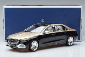 Mercedes Maybach S680 X223 Guld Svart Metallic Norev 1:18 183917 Metall — bild 7 av 7
