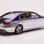 Mercedes Maybach S680 W223 Nautical Blå Cirrus Silver Almost Real 1:18 - image 3 of 8