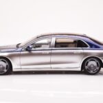 Mercedes Maybach S680 W223 Nautical Blå Cirrus Silver Almost Real 1:18 - image 4 of 8