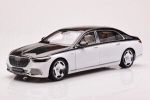 Mercedes Maybach S680 W223 Obsidian Svart Diamond Vit Almost Real 1:18 820121