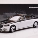 Mercedes Maybach S680 W223 Obsidian Svart Diamond Vit Almost Real 1:18 - image 7 of 7