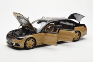 Mercedes Maybach S680 W223 Obsidian Svart Sand Almost Real 1:18 820124 Metall — bild 2 av 7