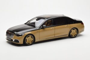 Mercedes Maybach S680 W223 Obsidian Svart Sand Almost Real 1:18