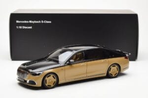 Mercedes Maybach S680 W223 Obsidian Svart Sand Almost Real 1:18 820124 Metall — bild 7 av 7