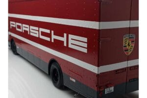 Mercedes O317 Porsche Transporter Röd CMR 1:18 CMR149 Metall — bild 12 av 12