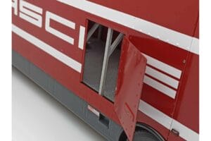 Mercedes O317 Porsche Transporter Röd CMR 1:18 CMR149 Metall — bild 10 av 12