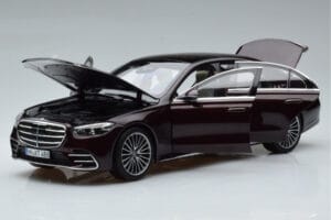 Mercedes S-Class W223 AMG Line Röd Norev 1:18 183804 Metall — bild 2 av 8
