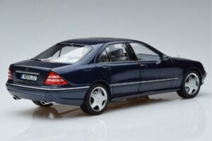 Mercedes S55 AMG W220 Blå Norev 1:18 183817 Metall — bild 3 av 7