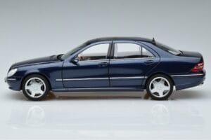 Mercedes S55 AMG W220 Blå Norev 1:18 183817 Metall — bild 4 av 7