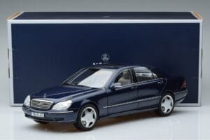 Mercedes S55 AMG W220 Blå Norev 1:18 183817 Metall — bild 7 av 7